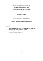 Konspekts 'Politiskie konflikti un intereses Eiropā', 1.