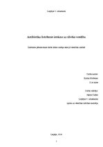 Referāts 'Antibiotiku lietošanas ietekme uz cilvēka veselību', 1.