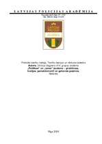 Referāts '"Politikas" un "varas" izcelsme – problēmas, teorijas, pamatelementi un galvenās', 1.