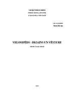 Referāts 'Velosipēda dizains un vēsture', 1.