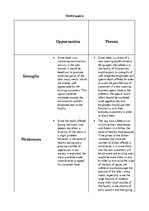 Paraugs 'SWOT Analysis', 2.