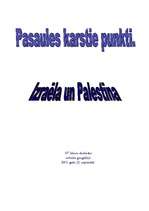 Referāts 'Izraēla un Palestīna', 1.