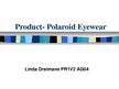 Prezentācija 'Product - Sunglasses', 1.