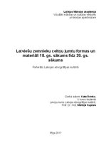 Referāts 'Latviešu zemnieku celtņu jumtu formas un materiāli no 18.gadsimta sākuma līdz 20', 1.