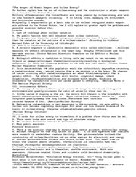 Eseja 'The Dangers of Atomic Weapons and Nuclear Energy', 1.