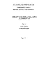 Referāts 'Grāmatvedības bilances pasīva raksturojums', 1.