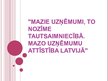 Prezentācija 'Mazie uzņēmumi, to nozīme tautsaimniecībā. Mazo uzņēmumu attīstība Latvijā', 1.