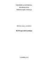 Konspekts 'Operatīvā atmiņa', 1.