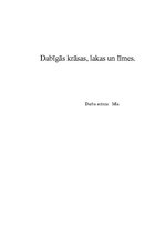 Konspekts 'Dabīgās krāsas, lakas un līmes', 1.