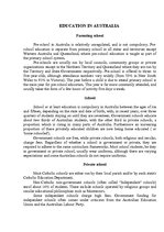 Konspekts 'Education in Australia', 1.