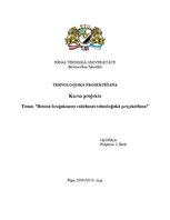 Referāts 'Betona bruģakmens ražošanas tehnoloģiskā projektēšana', 1.