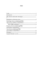 Referāts 'Optiskie multipleksori (WDM,FDM,TDM), demultipleksori', 1.