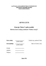 Referāts 'Konveja "Dzīves" spēles modelis', 1.