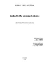 Referāts 'Briļļu attīstība un modes tendences', 1.