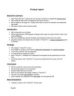 Paraugs 'Product Report', 1.