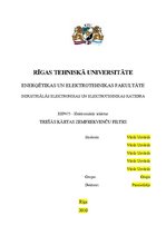 Referāts 'Trešās kārtas zemfrekvenču filtrs', 1.