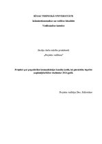 Referāts 'Projekts par populārāko komunikācijas kanālu izvēli, lai piesaistītu topošos uzņ', 1.