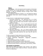 Referāts 'Advertising and Brands', 1.