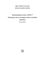 Referāts 'Skaistumkopšanas salona "Nikita" mārketinga vides un stratēģijas analīze, darbīb', 1.