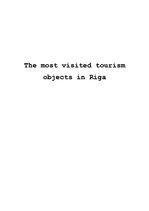 Referāts 'The Most Visited Tourism Objects in Riga', 1.