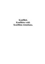 Referāts 'Konflikti, to veidi un risināšana', 1.
