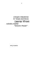 Referāts 'Antonio Vivaldi', 1.