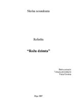 Referāts 'Rožu dzimta', 1.