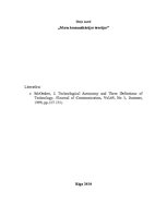 Eseja 'Tehnoloģiju attīstība komunikācijas vēstures kontekstā', 1.