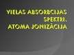 Prezentācija 'Vielas absorbcijas spektri', 1.
