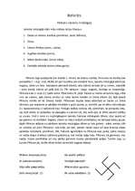 Konspekts 'Pērkons latviešu mitoloģijā', 1.