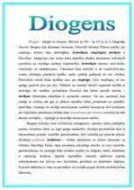 Konspekts 'Sengrieķu filosofs - Diogens', 1.