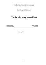 Referāts 'Vardarbība starp pusaudžiem', 1.