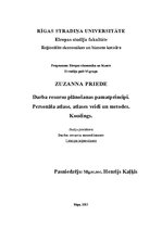 Konspekts 'Darba resursu plānošanas pamatprincipi', 1.