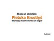Prezentācija 'Pietuka Krustiņš. Skolotāja nozīme toreiz un tagad', 1.