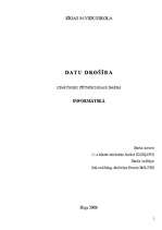 Referāts 'Datu drošība', 1.