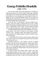 Referāts 'Georgs Frīdrihs Hendelis', 1.