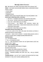 Konspekts 'Mitoloģija, literatūra, folklora', 1.