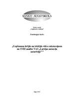 Referāts 'Uzņēmuma ārējās un iekšējās vides raksturojums un SVID analīze', 1.