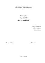 Biznesa plāns 'Uzņēmējdarbība. SIA "AfterHeels"', 1.