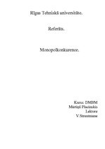 Referāts 'Monopolkonkurence', 1.