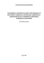 Diplomdarbs 'Cietsirdīga izturēšanās pret dzīvniekiem un dzīvnieku turēšanas noteikumu pārkāp', 3.