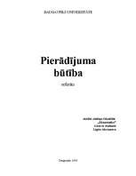 Referāts 'Pierādījuma būtība', 1.