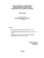 Konspekts 'Vienotā monetārā sistēma. Eiro zona. Sadarbība sociālajā politikā', 1.