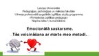 Prezentācija 'Emocionālā saskarsme, tās veicināšana ar Marte Meo metodi', 1.