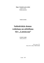 Referāts 'Sabiedriskās domas veidošana SIA "Lattelecom"', 1.