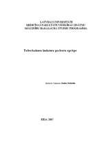 Referāts 'Tuberkulozes izolatora pacienta aprūpe', 1.