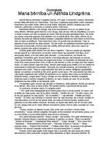 Eseja 'Mana bērnība un Astrīda Lindgrēne', 1.