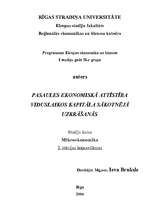 Konspekts 'Pasaules ekonomiskā attīstība viduslaikos un kapitāla sākotnējā uzkrāšanās', 1.