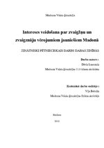 Referāts 'Intereses veidošana par zvaigžņu un zvaigznāju vērojumiem jauniešiem Madonā', 1.