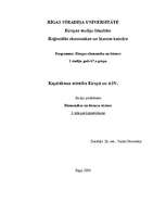 Konspekts 'Kapitālisma attīstība Eiropā un ASV', 1.